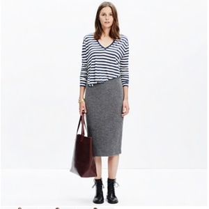 Madewell Pillar  Midi Pencil Skirt